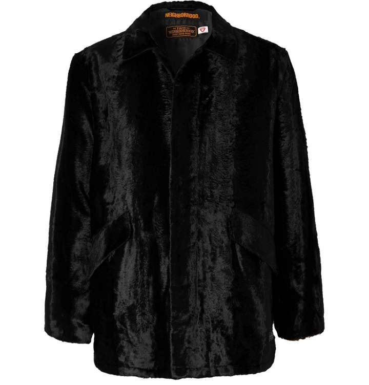 Photo: Neighborhood - Faux Fur Primaloft Coat - Black