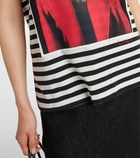 Max Mara Rosso printed cotton jersey T-shirt