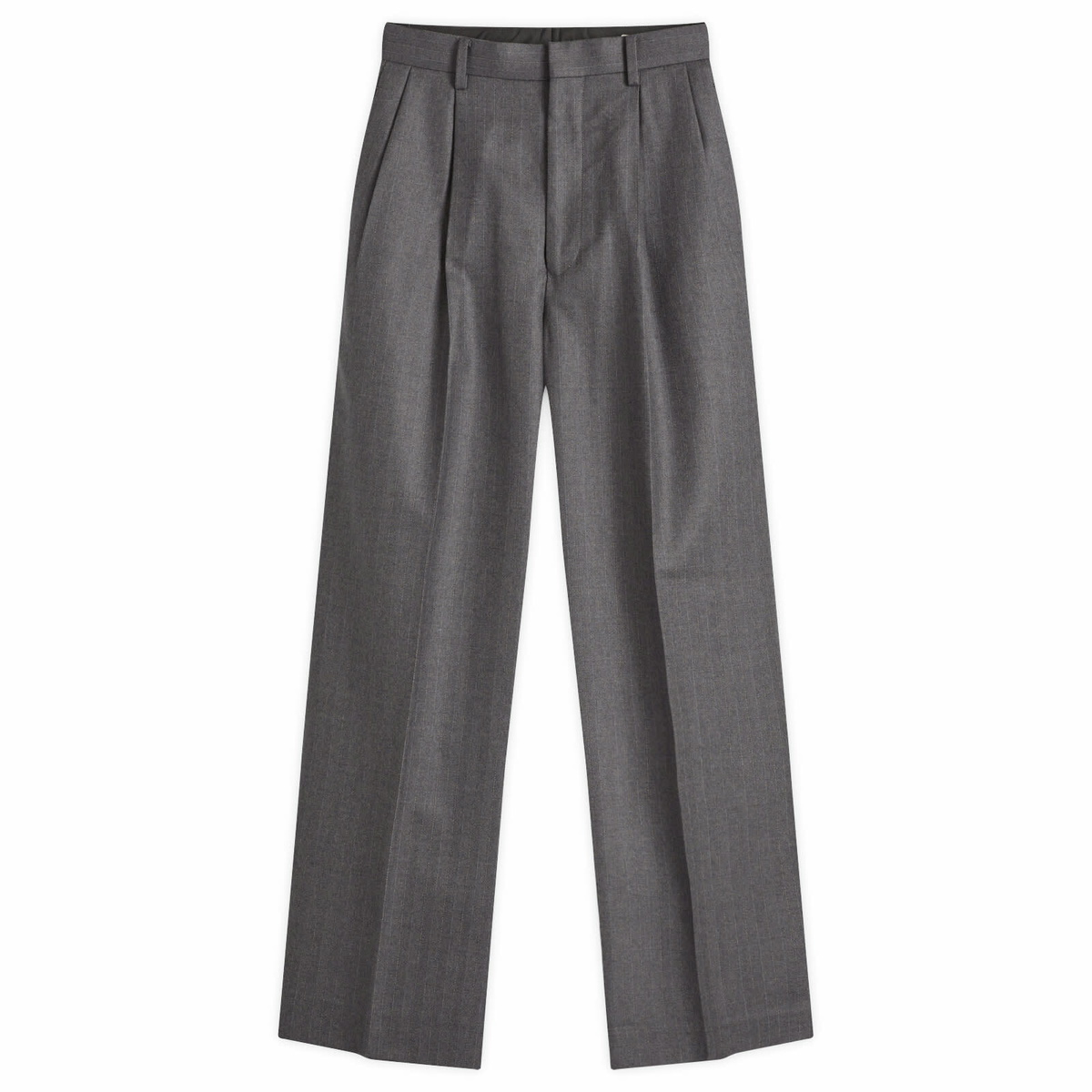 パンツ AURALEE 24aw WOOL FLANNEL STRIPE SLACKS Auralee Women's Wool Flannel Stripe Slacks in Top Gray Auralee
