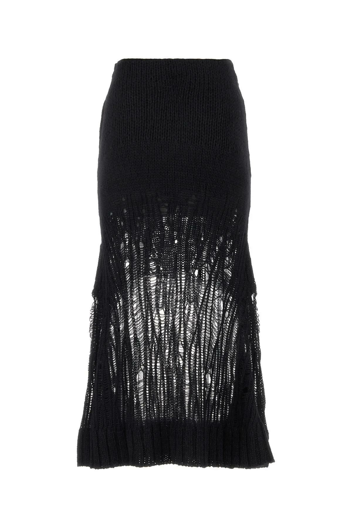 Blake Wool Blend Skirt - Chocolate