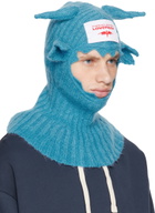 Charles Jeffrey LOVERBOY Blue Mohair Croco Balaclava
