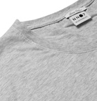 NN07 - Two-Pack Mélange Pima Cotton-Jersey T-Shirts - Gray