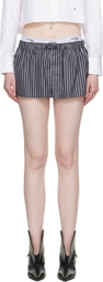 HommeGirls Black Boxer Miniskirt