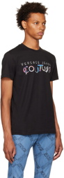 Versace Jeans Couture Black Cotton T-Shirt