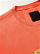 Givenchy - Josh Smith Logo-Print Cotton-Jersey T-Shirt - Orange