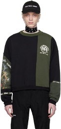 Enfants Riches Déprimés Black & Green Assemblage Sweatshirt