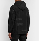 Burberry - Logo-Print Shell Hooded Jacket - Black