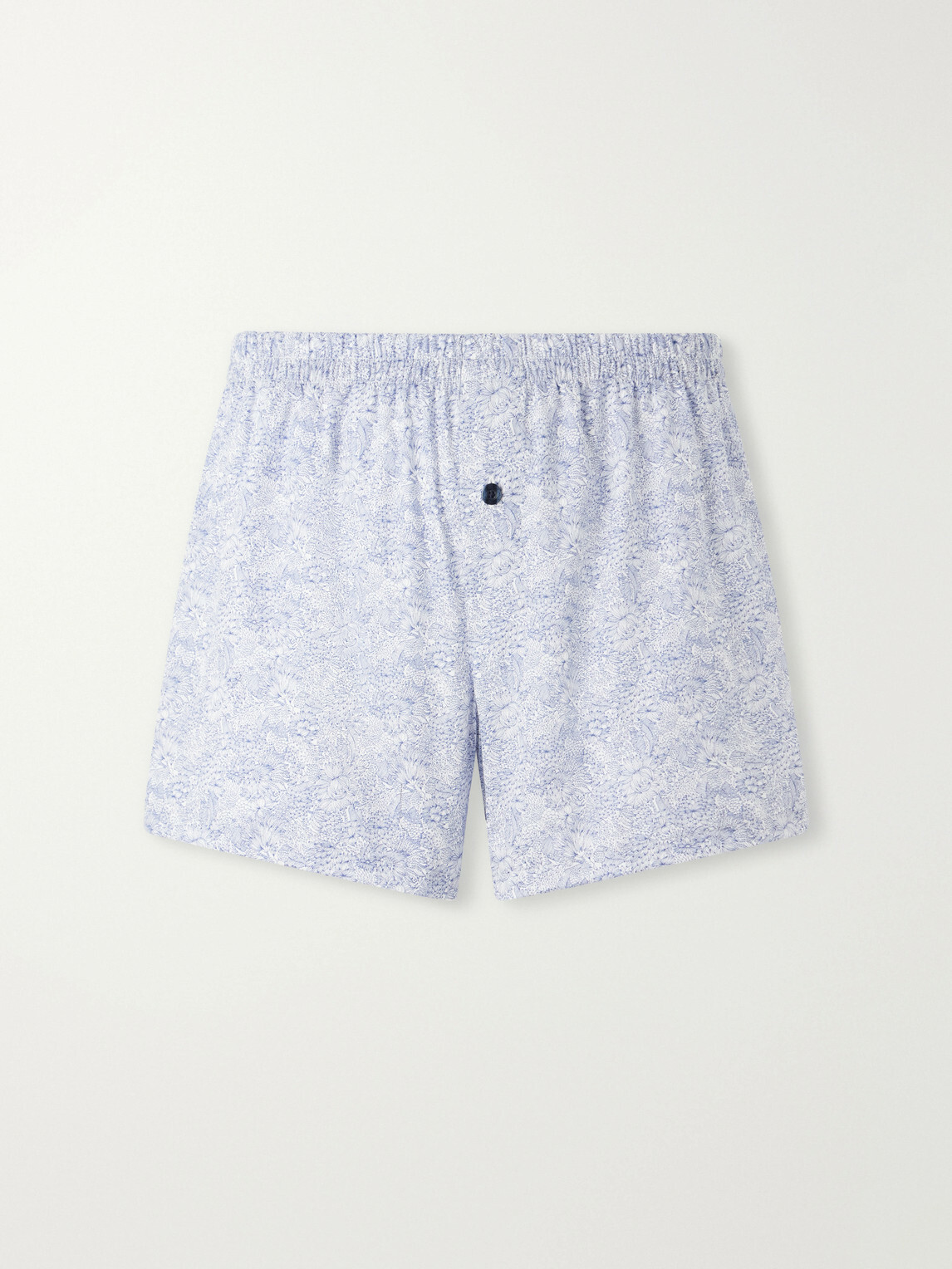 Zimmerli - Printed Cotton-Satin Boxer Briefs - Blue