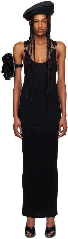 Photo: Jean Paul Gaultier Black 'The Strapped' Maxi Dress