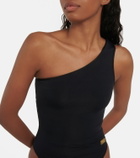 Balmain - Sequined one-shoulder swimsuit