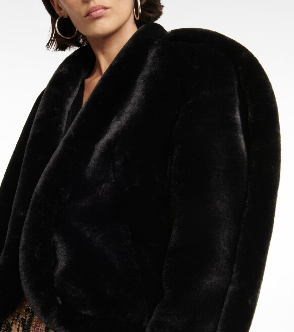 Dries van noten faux fur coat online