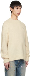 Acne Studios Beige Embroidered Sweater