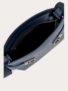 Ferragamo Mens Hug messenger bag in Blue