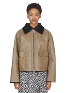 Cropped Chilling Jacket in Beige