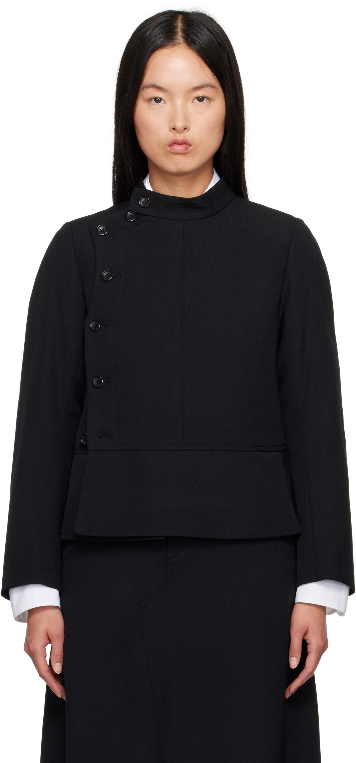Comme des Garçons Comme des Garçons Black Gabardine Jacket