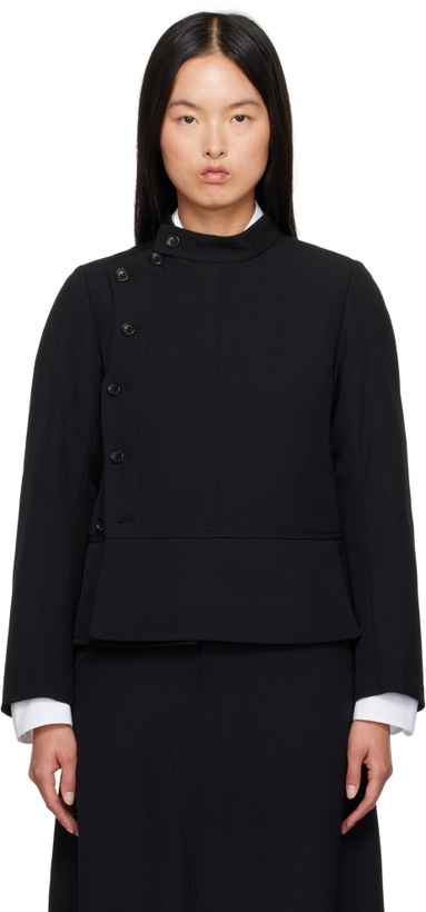 Photo: Comme des Garçons Comme des Garçons Black Gabardine Jacket