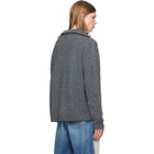 Maison Margiela Gray Mended Ribbed Sweater