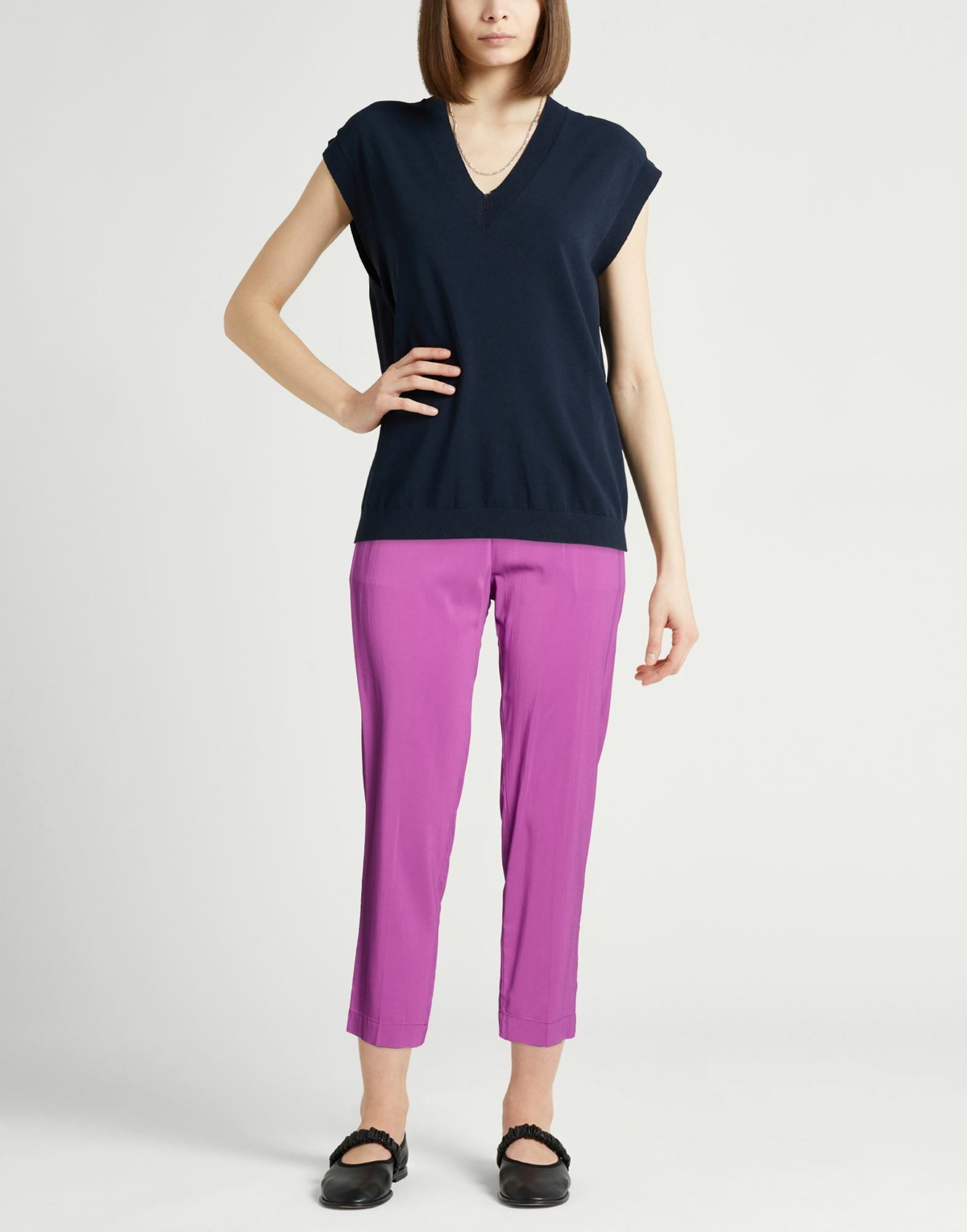 Jucca Womens Pants in Purple