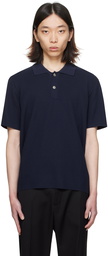 JACQUEMUS Navy 'Le polo maille' Polo