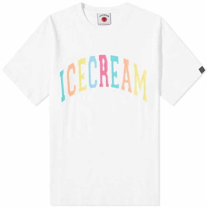Photo: ICECREAM Men's College T-Shirt in White