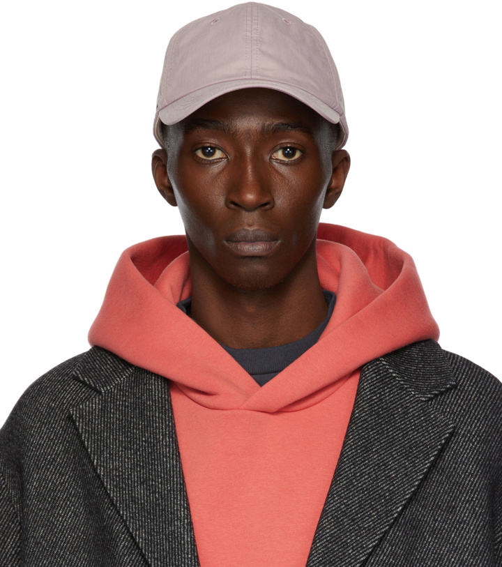 Photo: Acne Studios Purple Nylon Baseball Cap