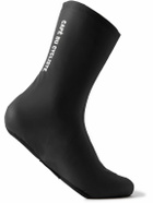 Café du Cycliste - Logo-Print Stretch-Shell Overshoes - Black