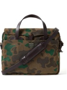Filson - Original Leather-Trimmed Camouflage-Print Waxed Rugged Twill Briefcase
