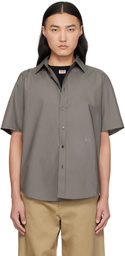 Commission Gray Banker Short Sleeve Shirt
