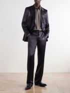 TOM FORD - Cotton and Silk-Blend Twill Shirt - Green