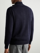 Incotex - Zanone Linen and Cotton-Blend Cardigan - Blue