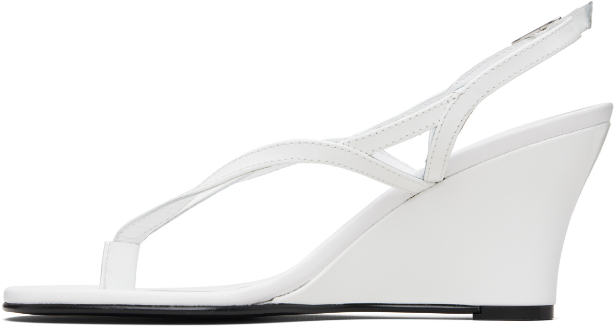Gimaguas White Wedge Heeled Sandals