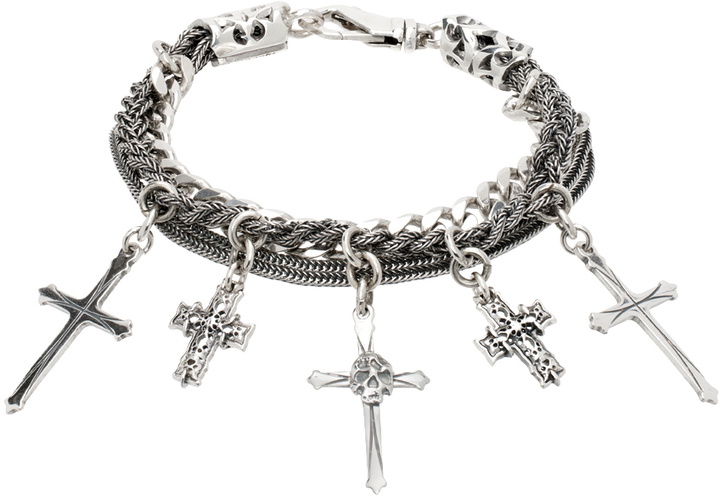 Photo: Emanuele Bicocchi Silver Cross Charm Bracelet