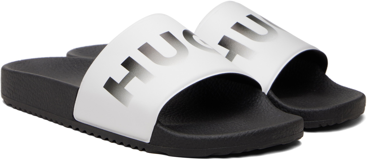 Hugo White Logo Slides