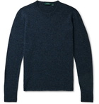 Incotex - Mélange Virgin Wool Sweater - Blue