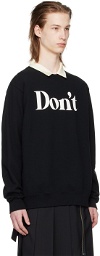 UNDERCOVER Black 'Don't' Sweatshirt