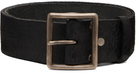 RRL Black Distressed Leather Belt