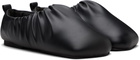 YUME YUME Black Wrinkle Flat Slippers