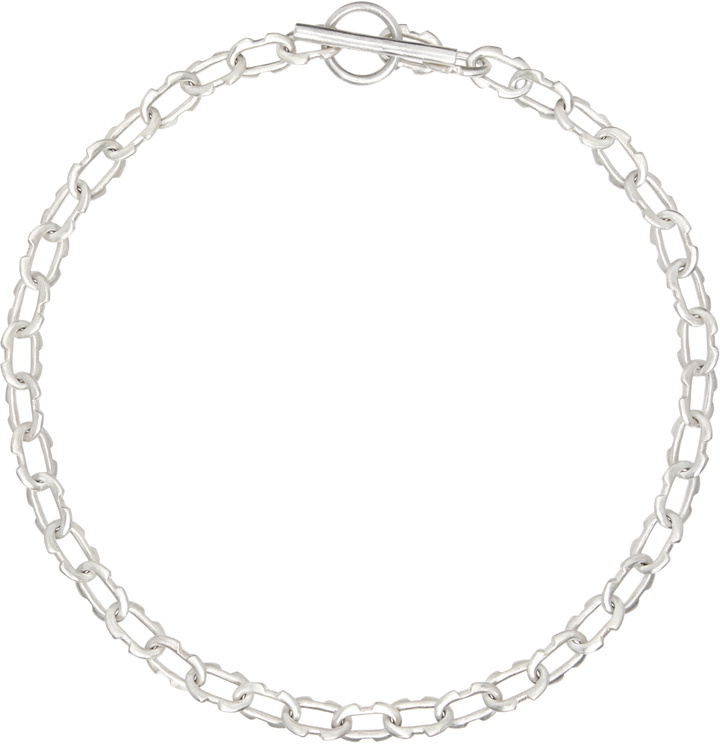 Photo: Parts of Four Silver Tiny Deco Link Choker