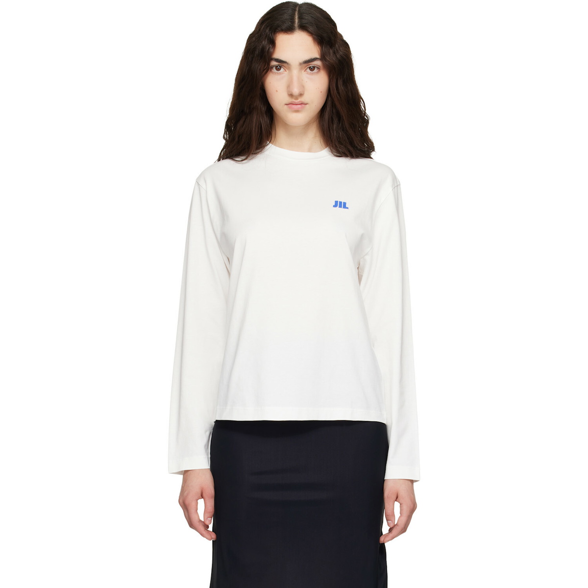 Jil Sander White Cotton Crew-Neck T-shirt