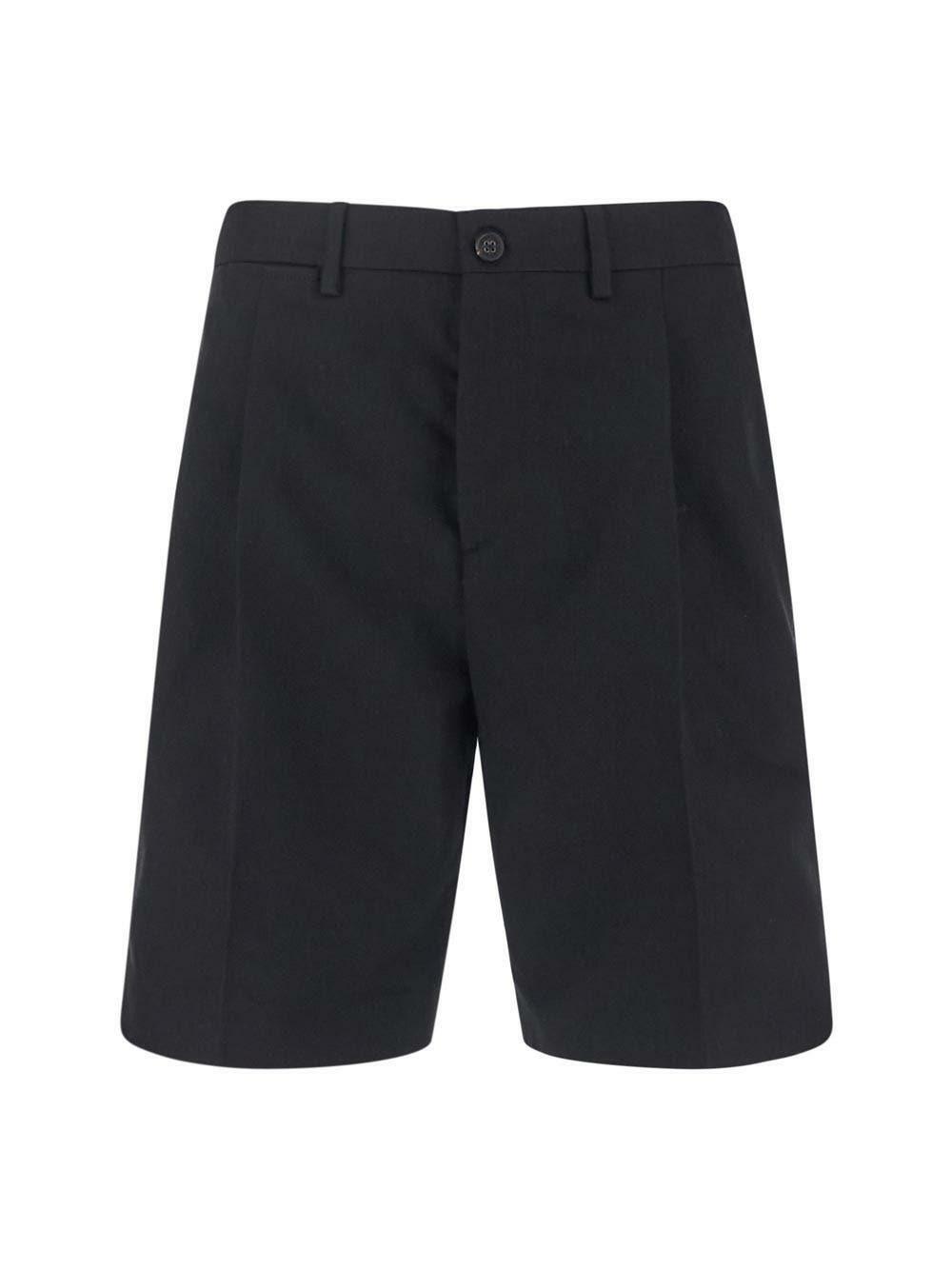 Golden ｜SHORTS (GWP00879 P000525 25632) Women's black shorts with tone-on-tone star