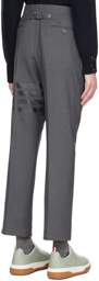 Thom Browne Gray 4-Bar Trousers