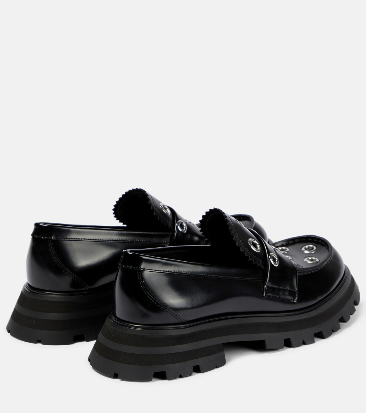 Alexander McQueen - Wander embellished leather loafers