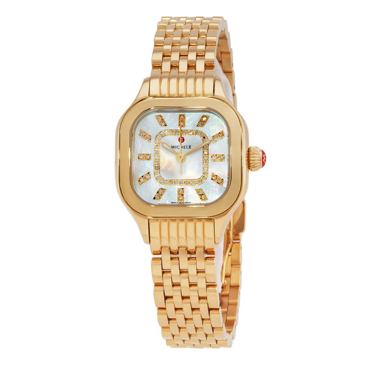 Photo: Michele Meggie Quartz Diamond White Mother of Pearl Dial Ladies Watch MWW33B000010