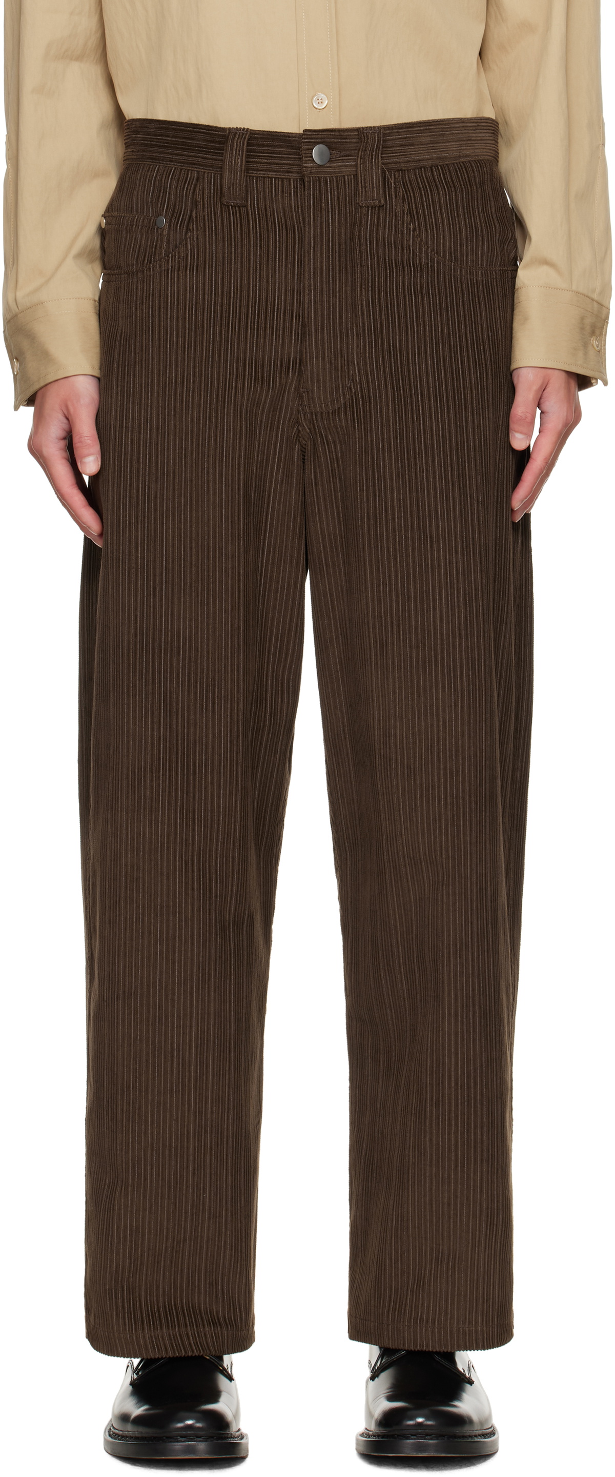colbo Brown Big Pocket Corduroy Trousers