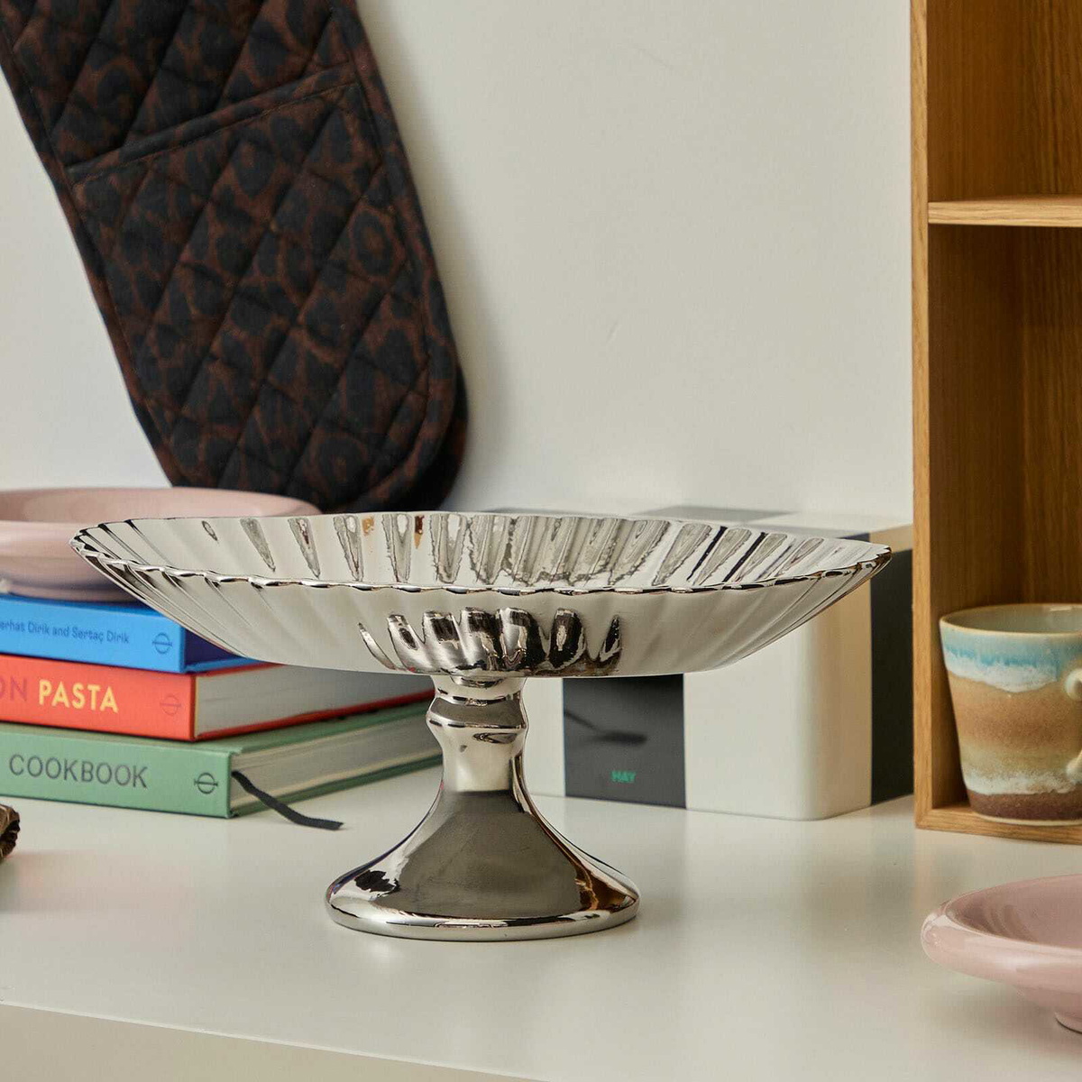 HKliving Chrome Plateau in Clean 
