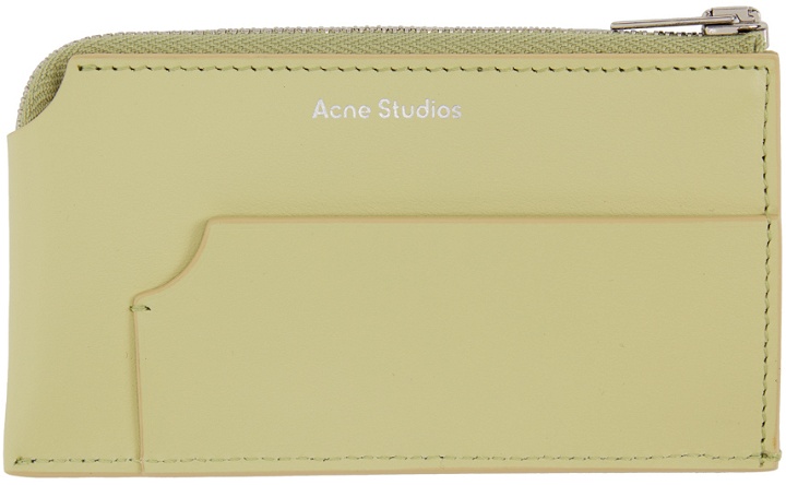 Photo: Acne Studios Green Zip Card Wallet