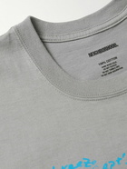 Neighborhood - Osamu Nagahama Printed Cotton-Jersey T-Shirt - Gray