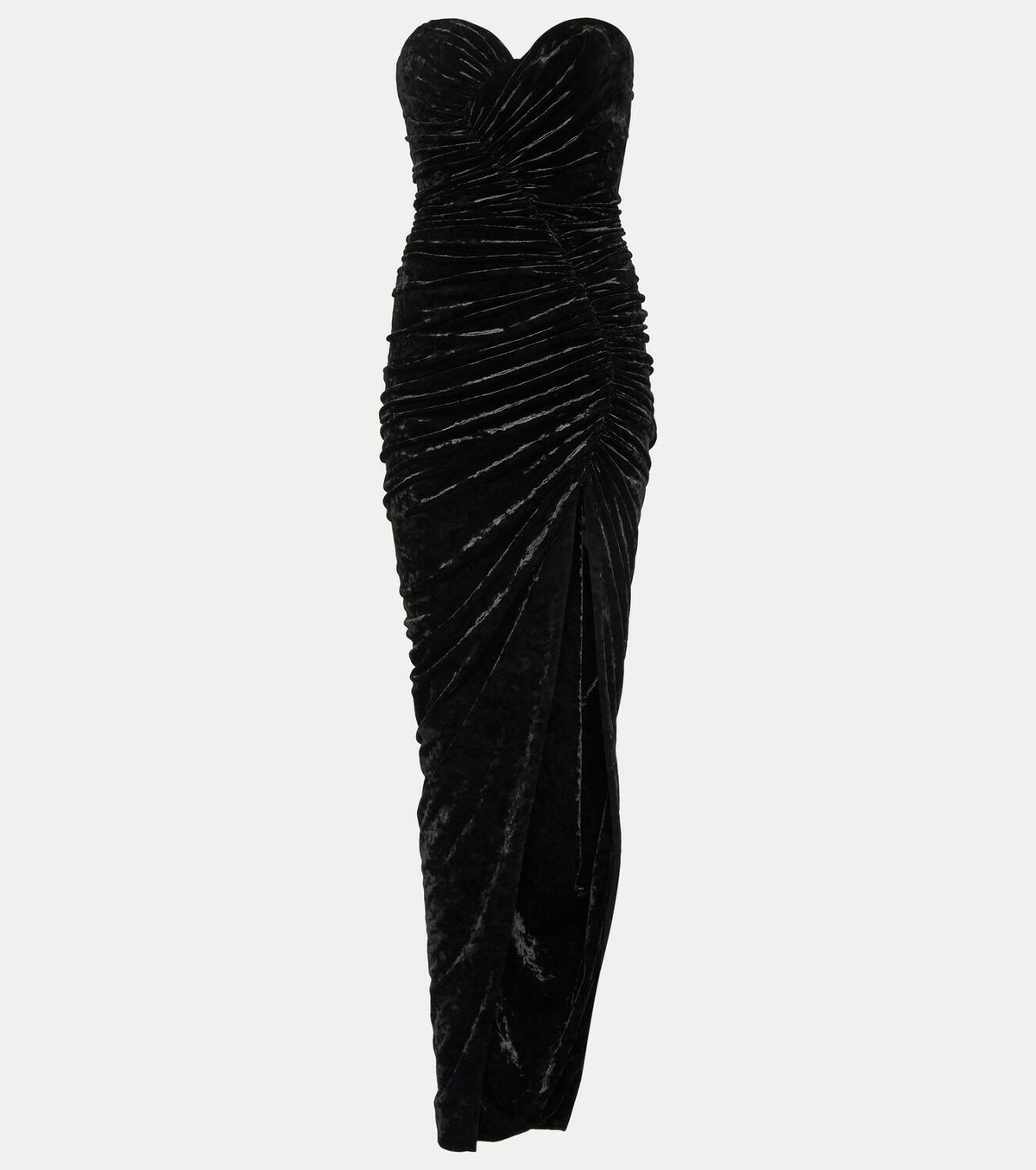Alexandre Vauthier Ruched velvet gown