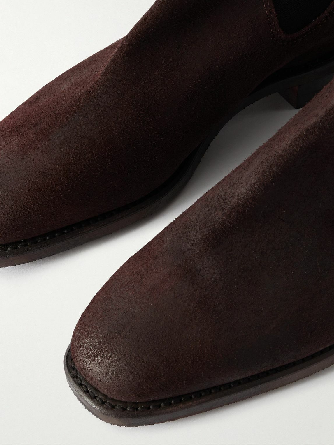 R.M.Williams - Comfort Craftsman Waxed-Suede Chelsea Boots - Brown
