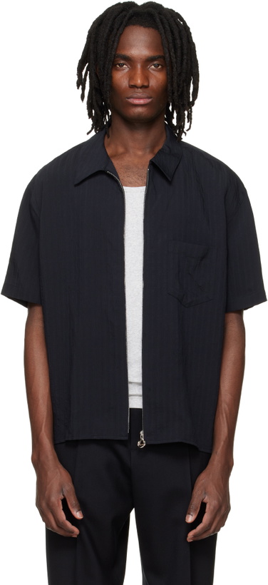 Photo: Solid Homme Black Zip Shirt